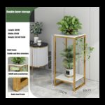 ⁦طاولة هيكل معدني رفين⁩ - الصورة ⁦3⁩