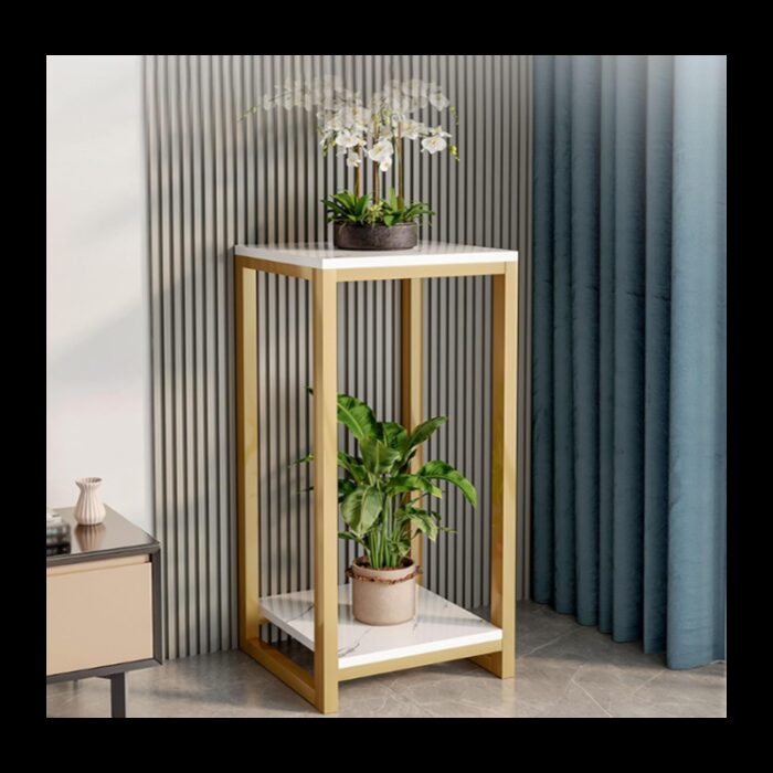 ⁦طاولة هيكل معدني رفين⁩ - الصورة ⁦4⁩