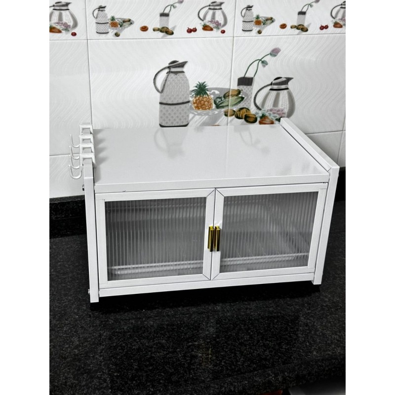 ⁦خزانة حديد بأبواب زجاج حجم 23×45 سم⁩ - الصورة ⁦1⁩