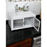 ⁦خزانة حديد بأبواب زجاج حجم 23×45 سم⁩ - الصورة ⁦2⁩