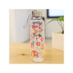 مطرة بلاستيك بغطاء معدني بتصميم رسومات سعة 450 مل