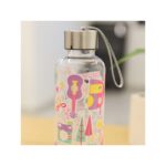 ⁦مطرة بلاستيك بغطاء معدني بتصميم رسومات سعة 450 مل⁩ - الصورة ⁦4⁩