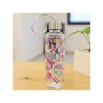 مطرة بلاستيك بغطاء معدني بتصميم رسومات سعة 450 مل