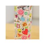 ⁦مطرة بلاستيك بغطاء معدني بتصميم رسومات سعة 450 مل⁩ - الصورة ⁦2⁩