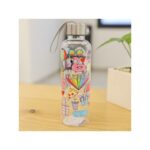 ⁦مطرة بلاستيك بغطاء معدني بتصميم رسومات سعة 450 مل⁩ - الصورة ⁦4⁩