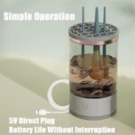 ⁦جهاز تنظيف فراشي المكياج مع سيروم تنظيف⁩ - الصورة ⁦5⁩