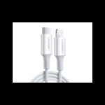 كابل شاحن من جي جرين طول 1 متر لون أبيض- UGREEN MFi USB-C to Lightning Charging Cable