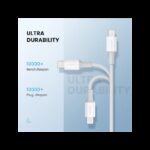 ⁦كابل شاحن من جي جرين طول 1 متر لون أبيض- UGREEN MFi USB-C to Lightning Charging Cable⁩ - الصورة ⁦7⁩
