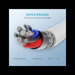 ⁦كابل شاحن من جي جرين طول 1 متر لون أبيض- UGREEN MFi USB-C to Lightning Charging Cable⁩ - الصورة ⁦8⁩