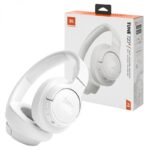 ⁦JBL Tune 720BT Wireless Bluetooth Over-Ear Headphones-سماعة رأس من جى بى ال لون أبيض⁩ - الصورة ⁦2⁩