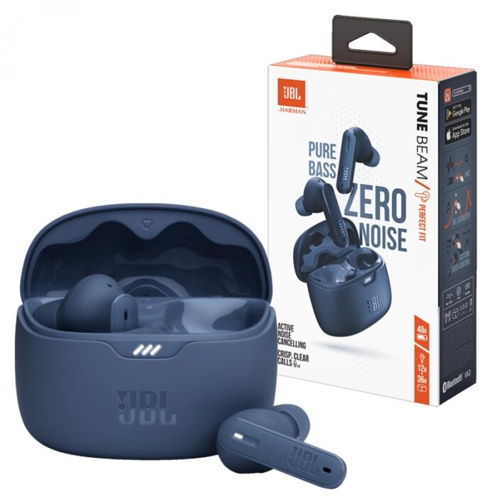 ⁦JBL Tune Beam earbuds-سماعة ايربودز من جى بى ال لون أزرق⁩ - الصورة ⁦3⁩