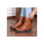 ⁦بسطار للنساء لون عسلي من Sami Boutique⁩ - الصورة ⁦2⁩