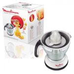 ⁦Moulinex Vita Press Juicer With Hand, 1 Liter, 25 Watt-عصارة كهربائية من مولينكس 25 واط لون ابيض ورمادي⁩ - الصورة ⁦3⁩