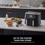 ⁦Ninja Foodi Dual Zone Air Fryer- AF300EU-مقلى هوائي من نينجا بجارورين سعة 7.6 لتر⁩ - الصورة ⁦8⁩