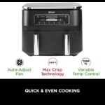 ⁦Ninja Foodi Dual Zone Air Fryer- AF300EU-مقلى هوائي من نينجا بجارورين سعة 7.6 لتر⁩ - الصورة ⁦11⁩