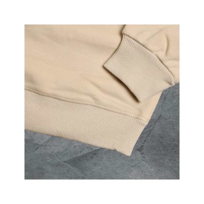 ⁦بلوزة فوتر مُبطنة للأطفال لون بيج فاتح⁩ - الصورة ⁦5⁩