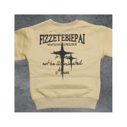 بلوزة فوتر مُبطنة للأطفال لون أخضر فستقي