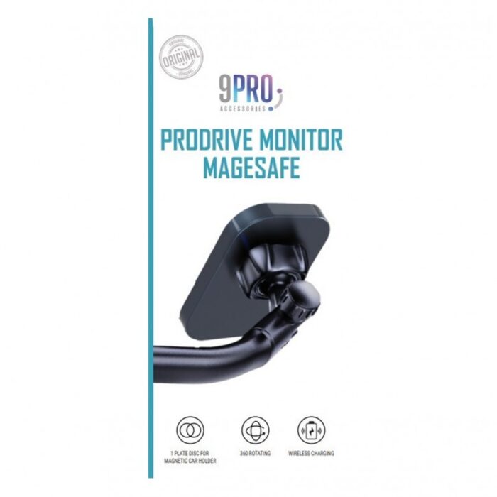 ⁦9PRO Prodrive Monitor Magesafe-علاقة سيارة تدعم نظام الشحن الاسلكي⁩ - الصورة ⁦2⁩