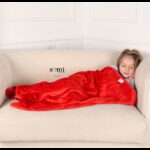 حرام فرو للأطفال حجم 96×110 سم لون أحمر