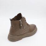 ⁦بسطار جلد ساق طويل للرجال لون بني⁩ - الصورة ⁦5⁩