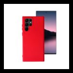 ⁦Samsung S22 Ultra Silicon Case - Red⁩ - الصورة ⁦2⁩