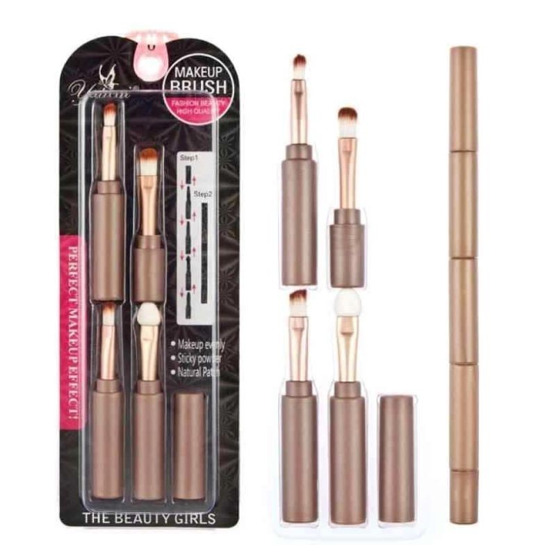 ⁦فراشي أي شادو عدد 4 - على شكل قلم - ماركة The Beauty Girls⁩ - الصورة ⁦1⁩