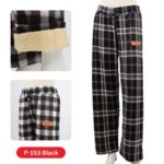 بنطلون كروهات قصة عريضة للنساء لون أسود