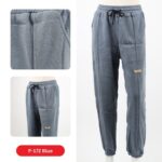 بنطلون فيليز مبطن مع خط بأرجل مطاطية للنساء لون أزرق