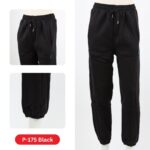 بنطلون فيليز مبطن بأرجل مطاطية للنساء لون أسود