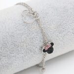 سلسال فضي طبقتين بتصميم ميكي ماوس