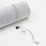 ⁦سلسال فضي طبقتين بتصميم ميكي ماوس⁩ - الصورة ⁦2⁩