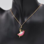 ⁦سلسال ذهبي بتصميم راقصة باليه⁩ - الصورة ⁦2⁩