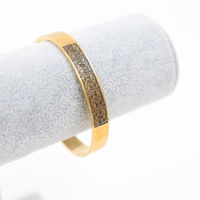 ⁦سوار ذهبي بتصميم فلسطين⁩ - الصورة ⁦4⁩