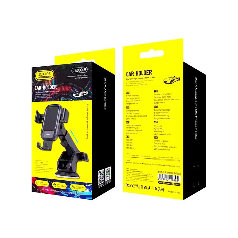 ⁦حامل جوال على تابلو السيارة يدعم الدوران بشكل كامل ماركة JOKADE JE009-B⁩ - الصورة ⁦1⁩