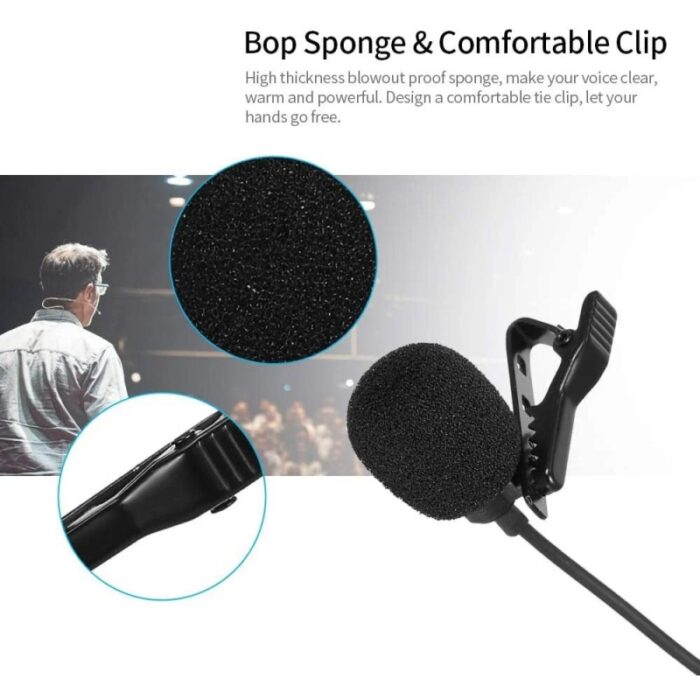 ⁦مايكروفون جوال سلك مدخل اوكس 3.5 AUX⁩ - الصورة ⁦4⁩