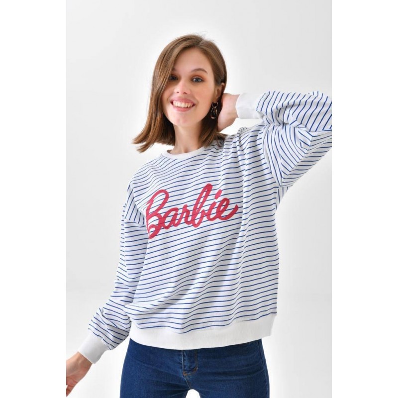 1033753849_67dc7640795ca بلوزة خريفية مخططة لون أزرق - الصورة 1