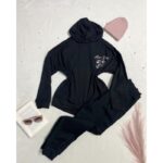 طقم رياضي خريفي لون أسود