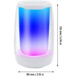 مكبرات بلوتوث لا سلكية بإضاءة led rgb المميز مع 11 وضع اضاءة وصوت ستيريو وبطاقة tf