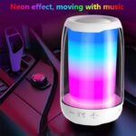 ⁦مكبرات بلوتوث لا سلكية بإضاءة led rgb المميز مع 11 وضع اضاءة وصوت ستيريو وبطاقة tf⁩ - الصورة ⁦2⁩