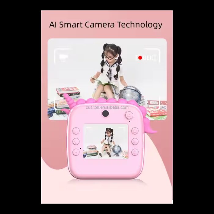 1033753869_67dc766a80a12 كاميرا أطفال طابعه بتصميم يونيكورن لون زهري - الصورة 1