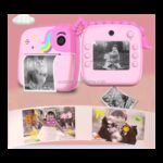 ⁦كاميرا أطفال طابعه بتصميم يونيكورن لون زهري⁩ - الصورة ⁦2⁩