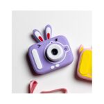 ⁦كاميرا أطفال بتصميم أرنب لون بنفسجي⁩ - الصورة ⁦3⁩