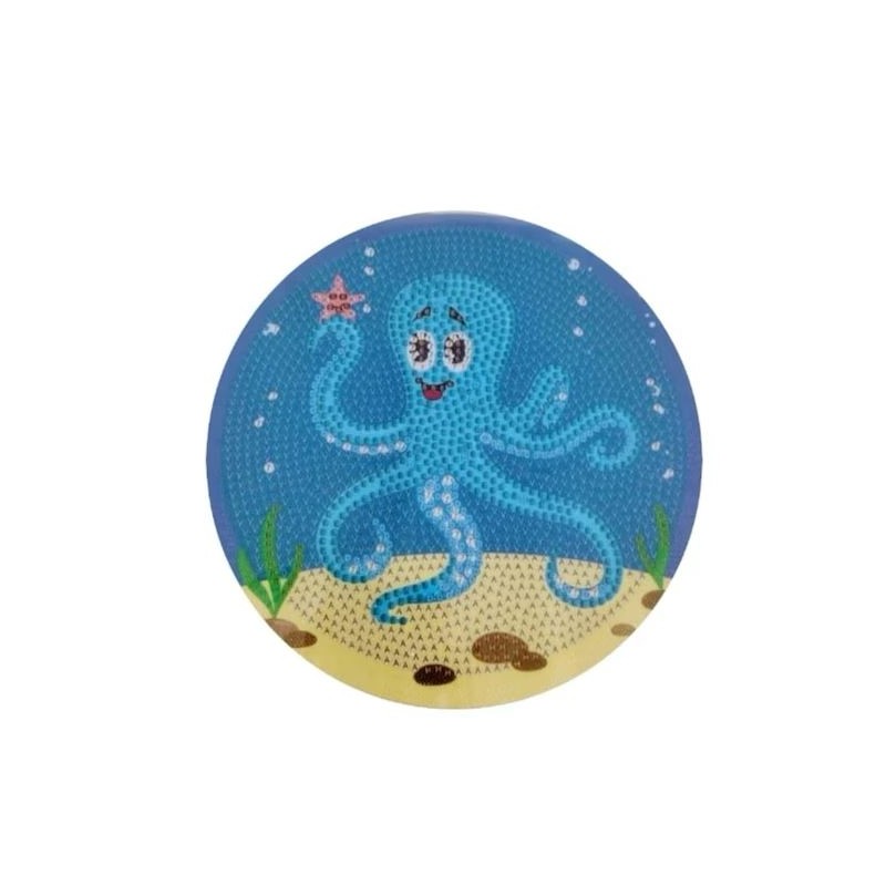 ⁦خرز أطفال دائري أخطبوط أزرق⁩ - الصورة ⁦1⁩