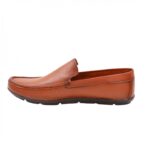 ⁦حذاء جلد طبيعي للرجال لون عسلي⁩ - الصورة ⁦5⁩