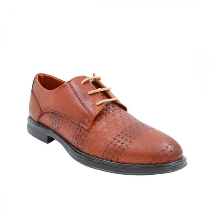 1033753921_67dc76ea347ee حذاء جلد طبيعي للرجال لون عسلي - الصورة 1