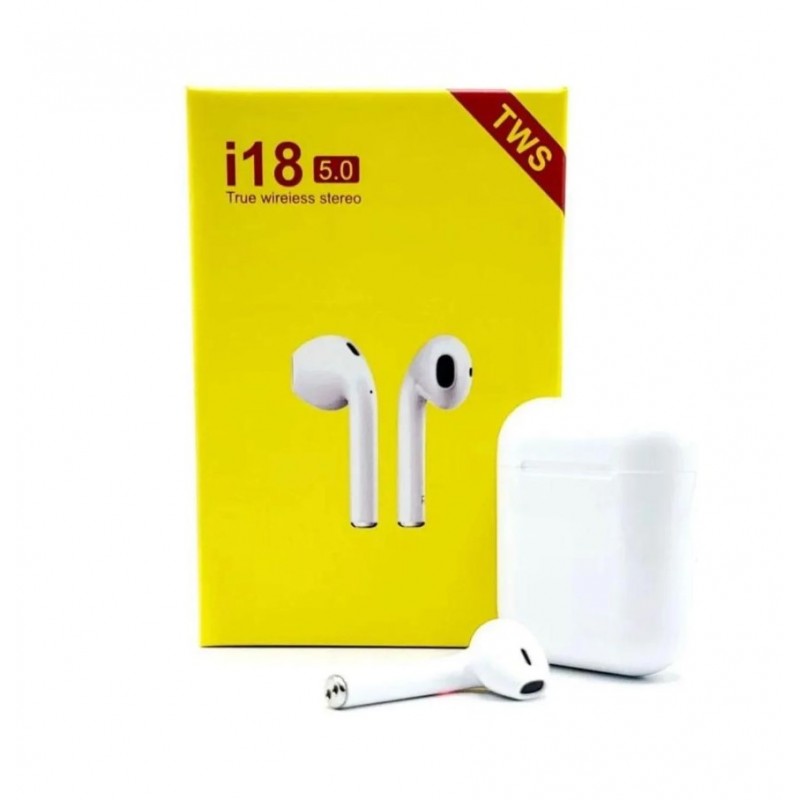 ⁦سماعات ايربودز بلوتوث لون أبيض⁩ - الصورة ⁦1⁩