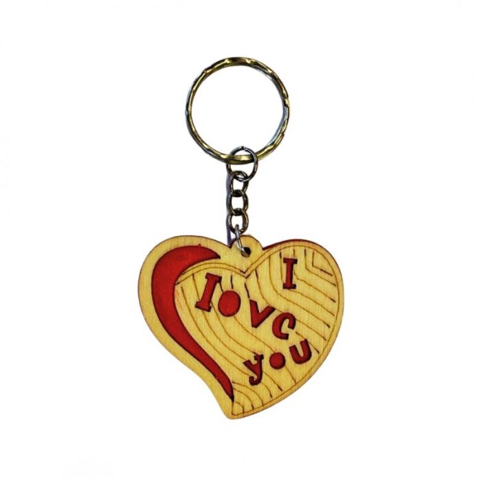 1033754090_67dc77ab8a4ee ميدالية خشب بتصميم قلب I Love You - الصورة 1