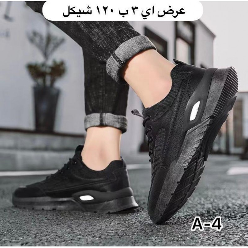 ⁦حذاء فاشن سبورت للرجال لون أسود⁩ - الصورة ⁦1⁩