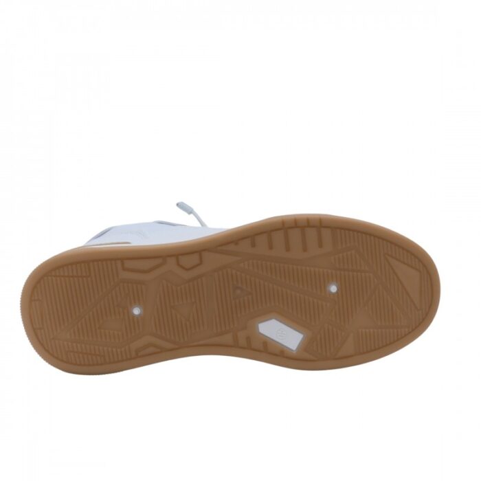 ⁦حذاء فاشن جلد للرجال لون أبيض وكاكي⁩ - الصورة ⁦6⁩