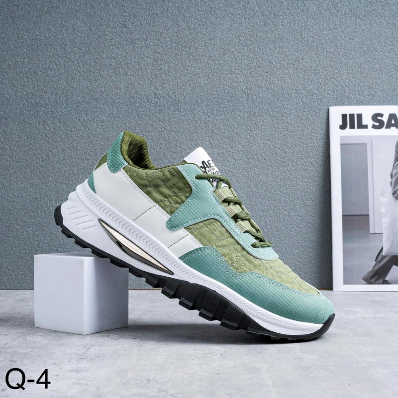 ⁦حذاء سبورت برباط للرجال لون أخضر⁩ - الصورة ⁦1⁩